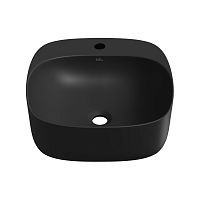 Накладная раковина Wellsee Idéal 326904000, 42*42 см (матовая черная)